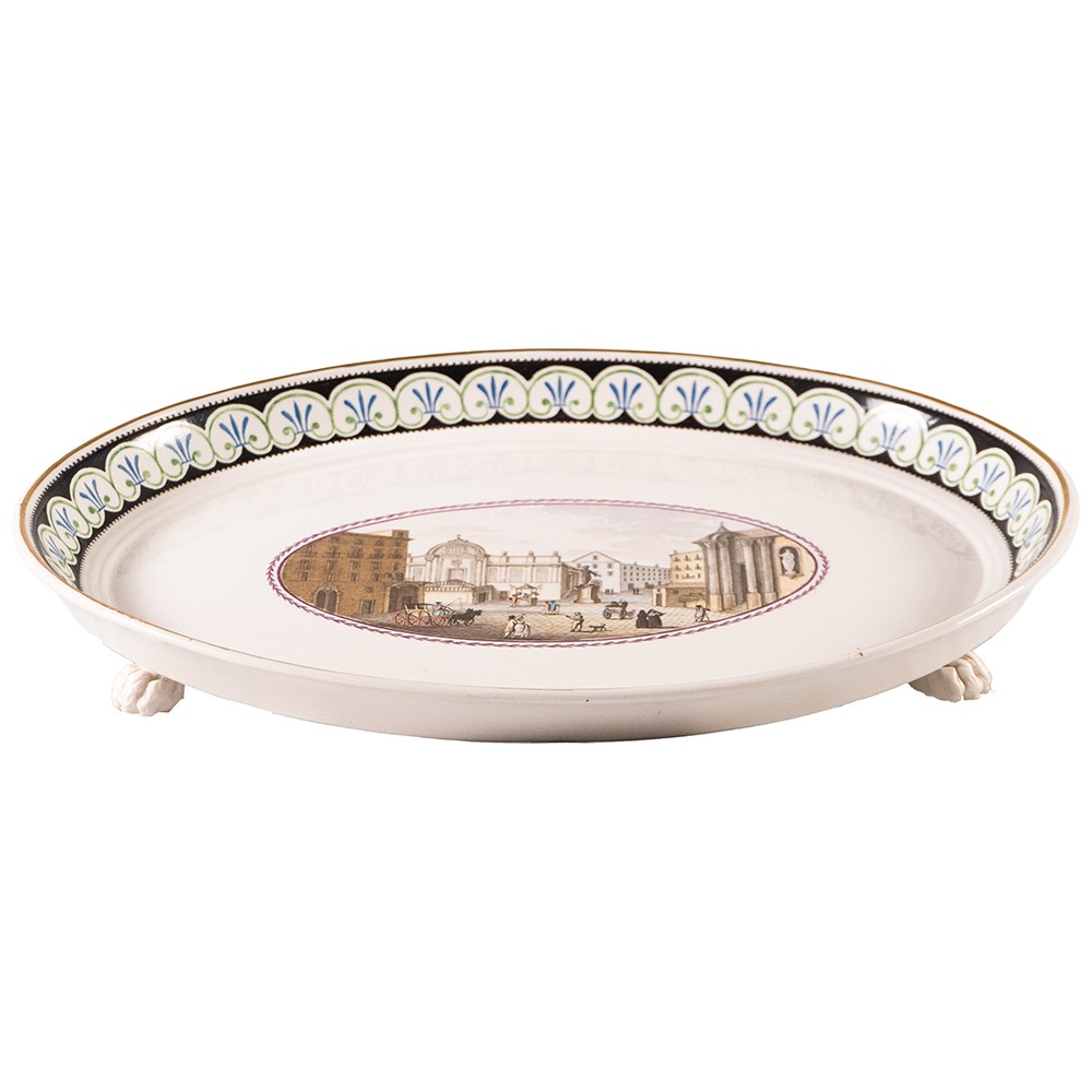 Plateau en faïence napolitaine « Del Vecchio »