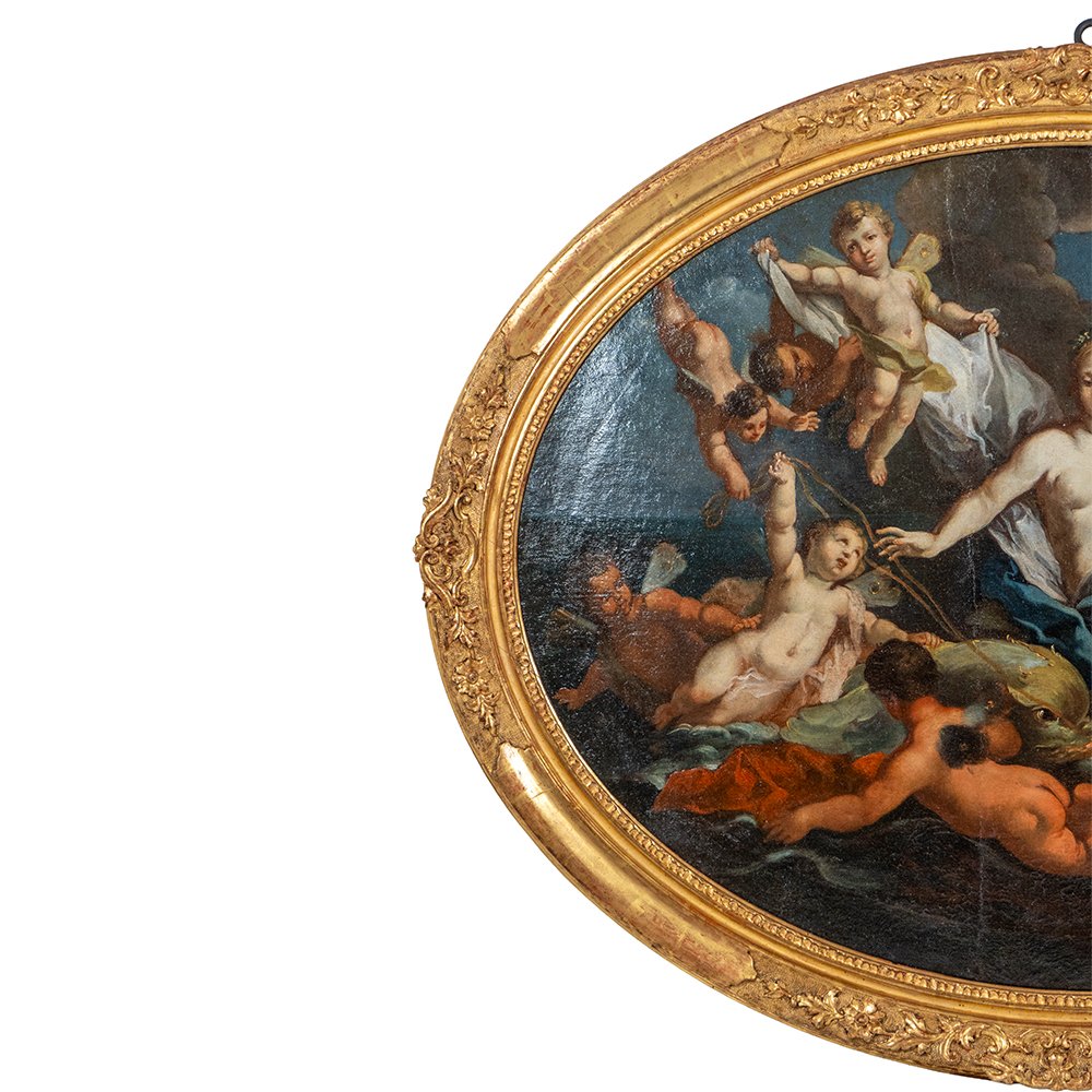 Tableau représentant « Le Triomphe de Galatée » par Placido Costanzi-photo-3