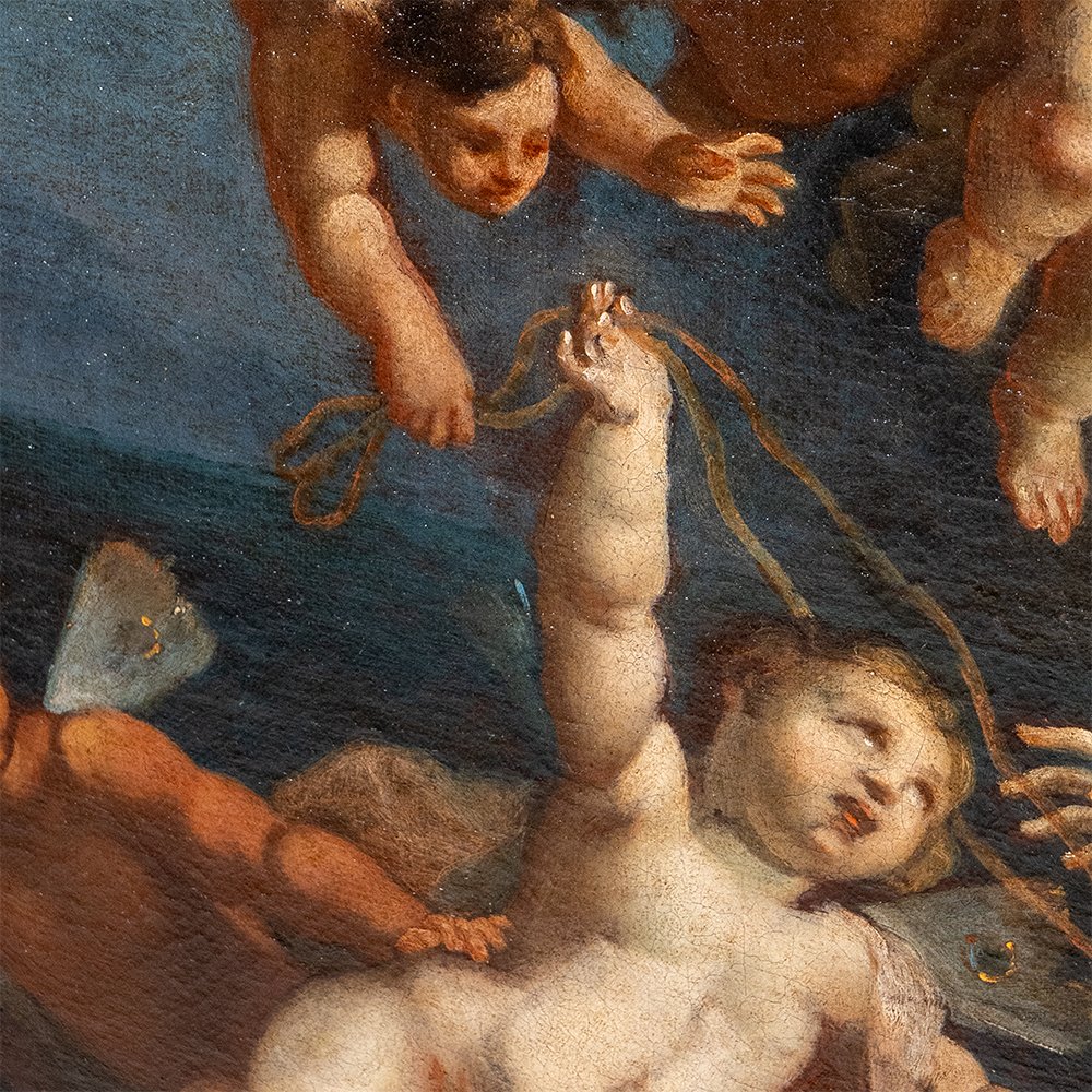 Tableau représentant « Le Triomphe de Galatée » par Placido Costanzi-photo-6