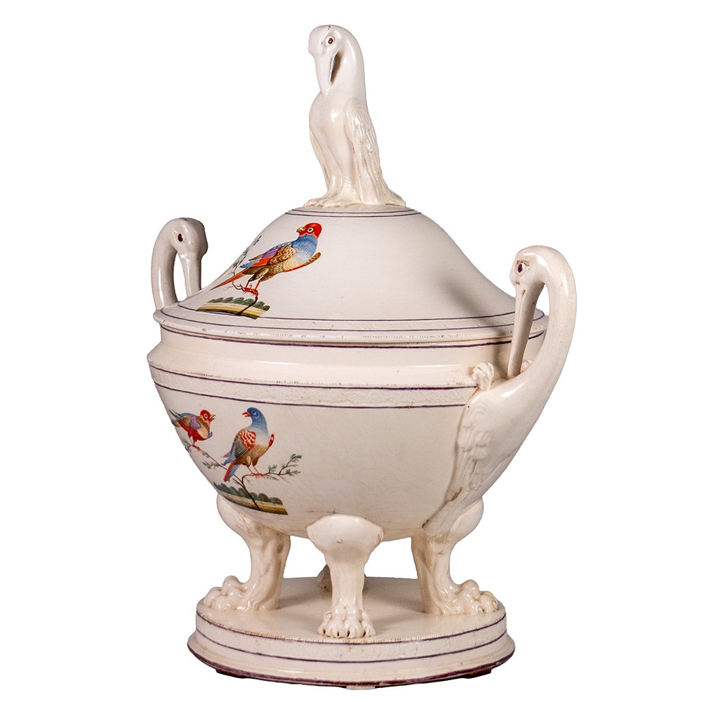 Neapolitan Giustiniana Earthenware Tureen-photo-3