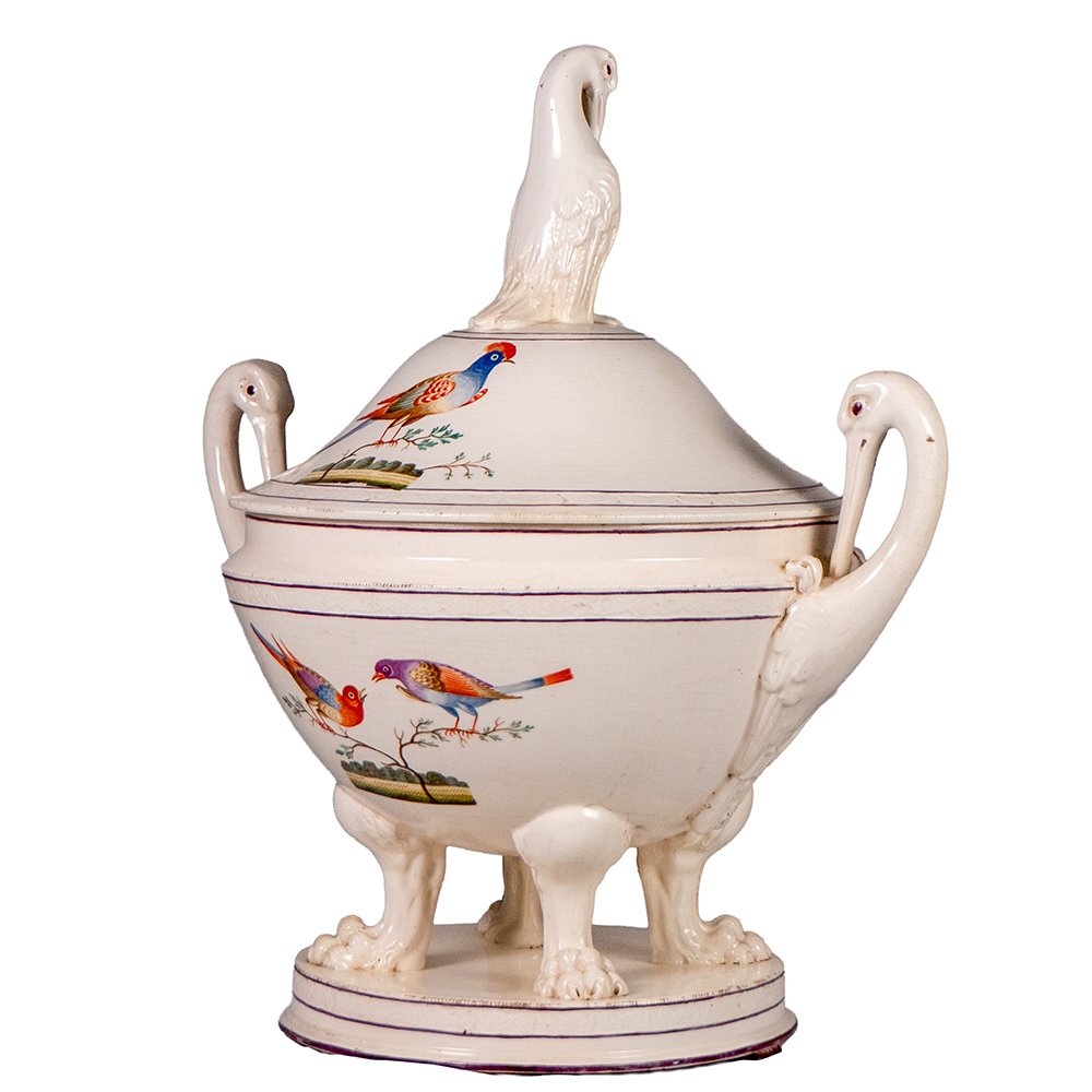 Neapolitan Giustiniana Earthenware Tureen-photo-4