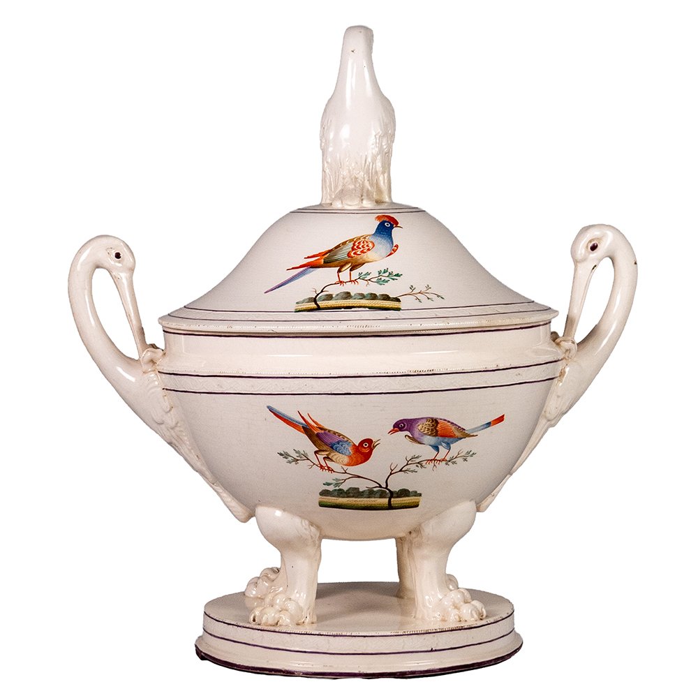 Neapolitan Giustiniana Earthenware Tureen-photo-2