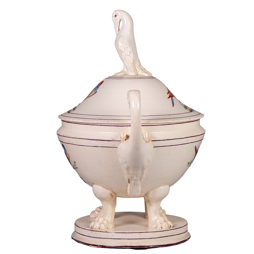 Neapolitan Giustiniana Earthenware Tureen-photo-4