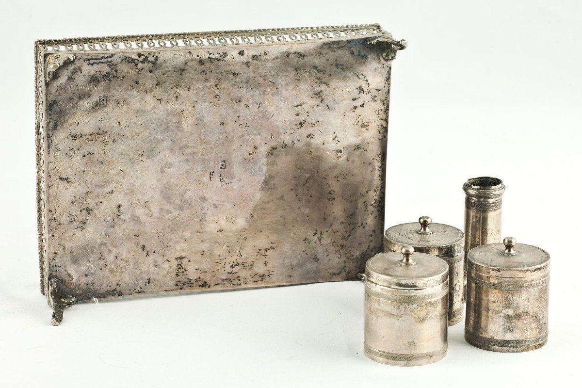 Encrier napolitain en argent-photo-1