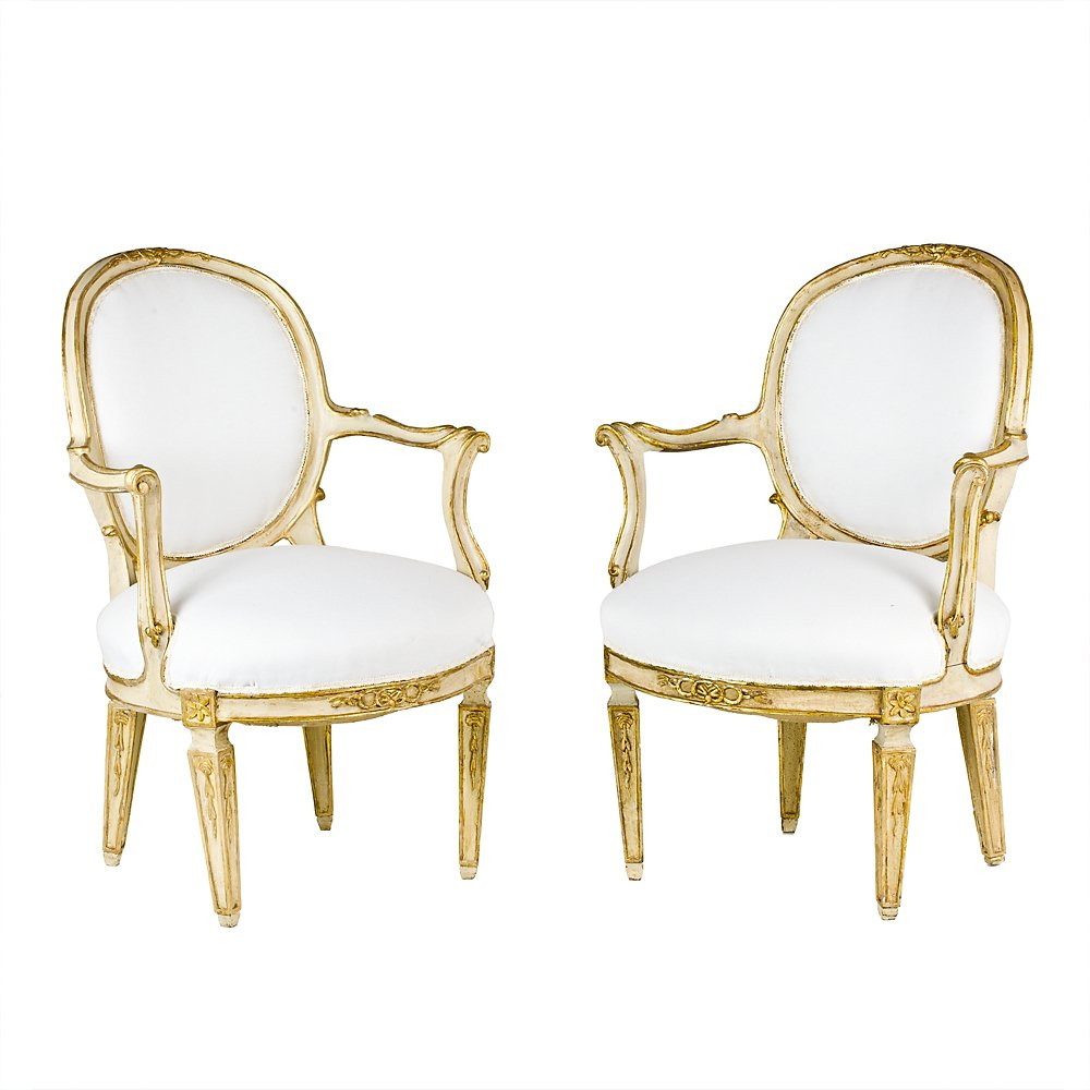 Pair Of Louis XVI Armchairs-photo-2