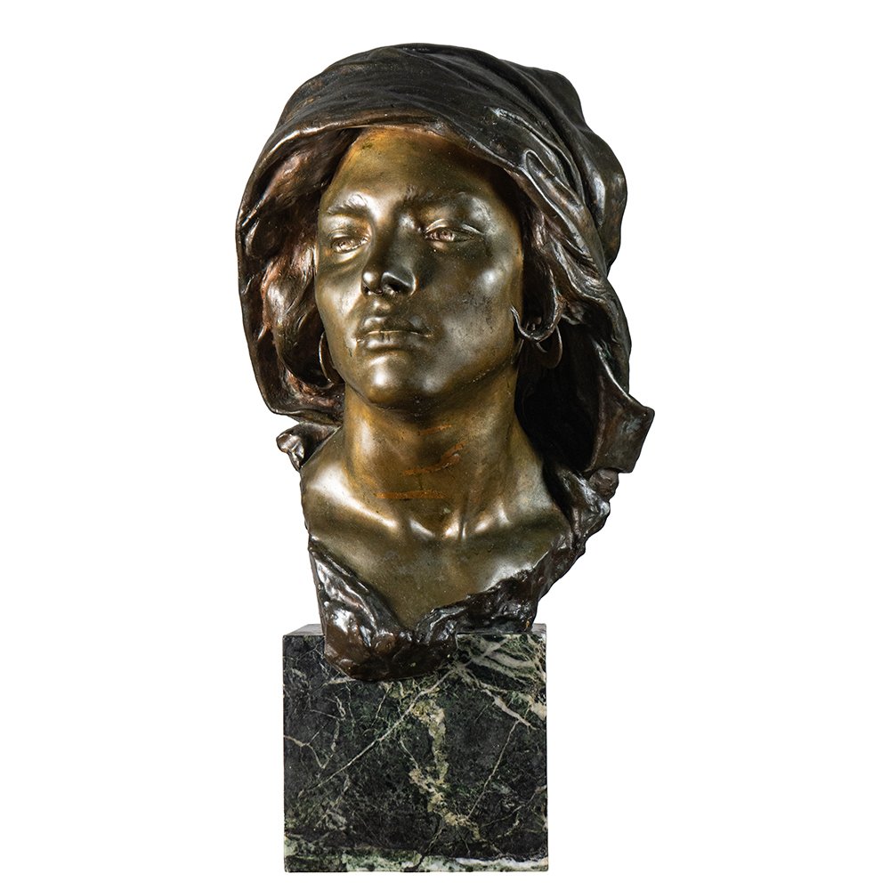 Bust Depicting A Gypsy's Head – O. Gargiulo-photo-3
