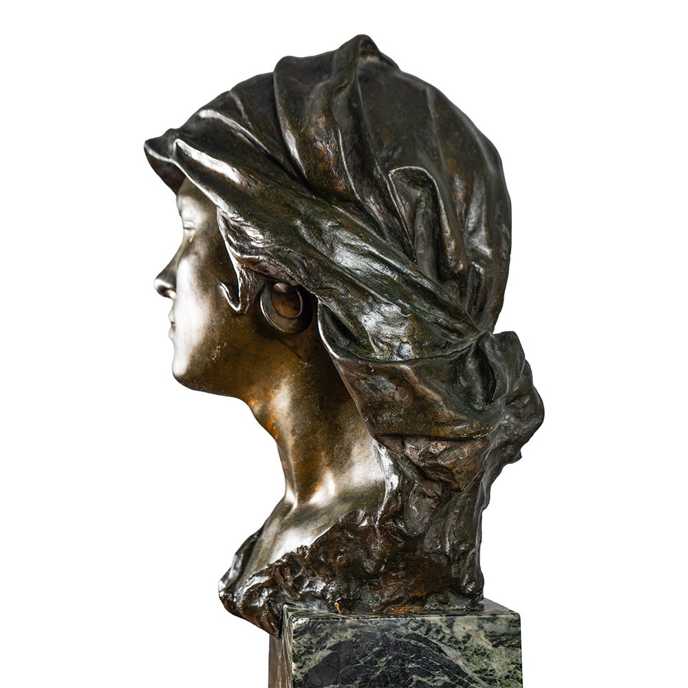 Bust Depicting A Gypsy's Head – O. Gargiulo-photo-2