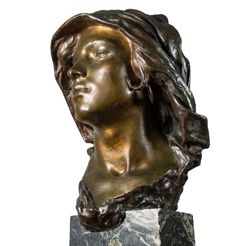 Bust Depicting A Gypsy's Head – O. Gargiulo-photo-3
