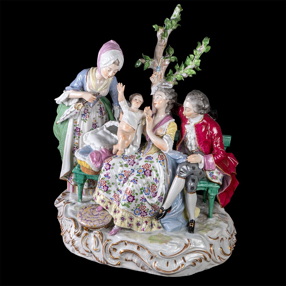 Groupe sculptural - Meissen-photo-3