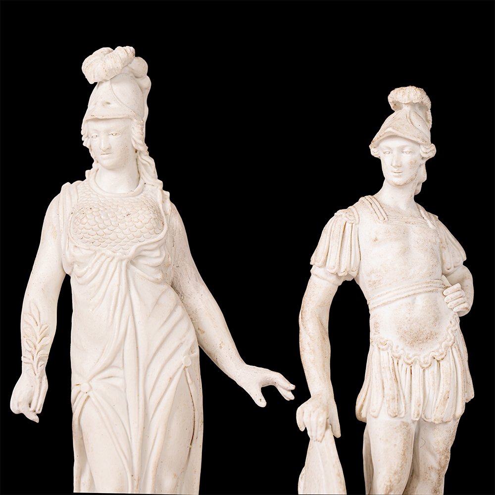 Paire de sculptures représentant Mars et Minerve-photo-2