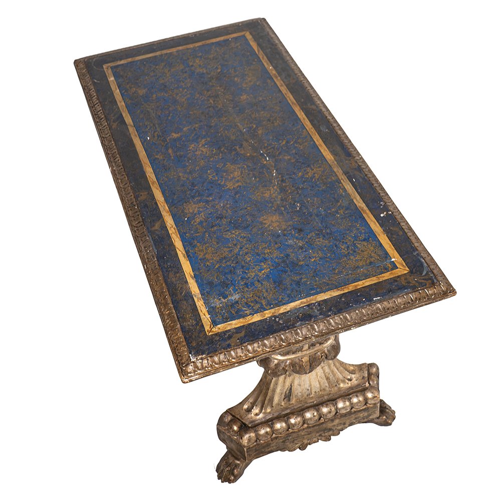 Table basse avec plateau en lapis-lazuli laqué-photo-5