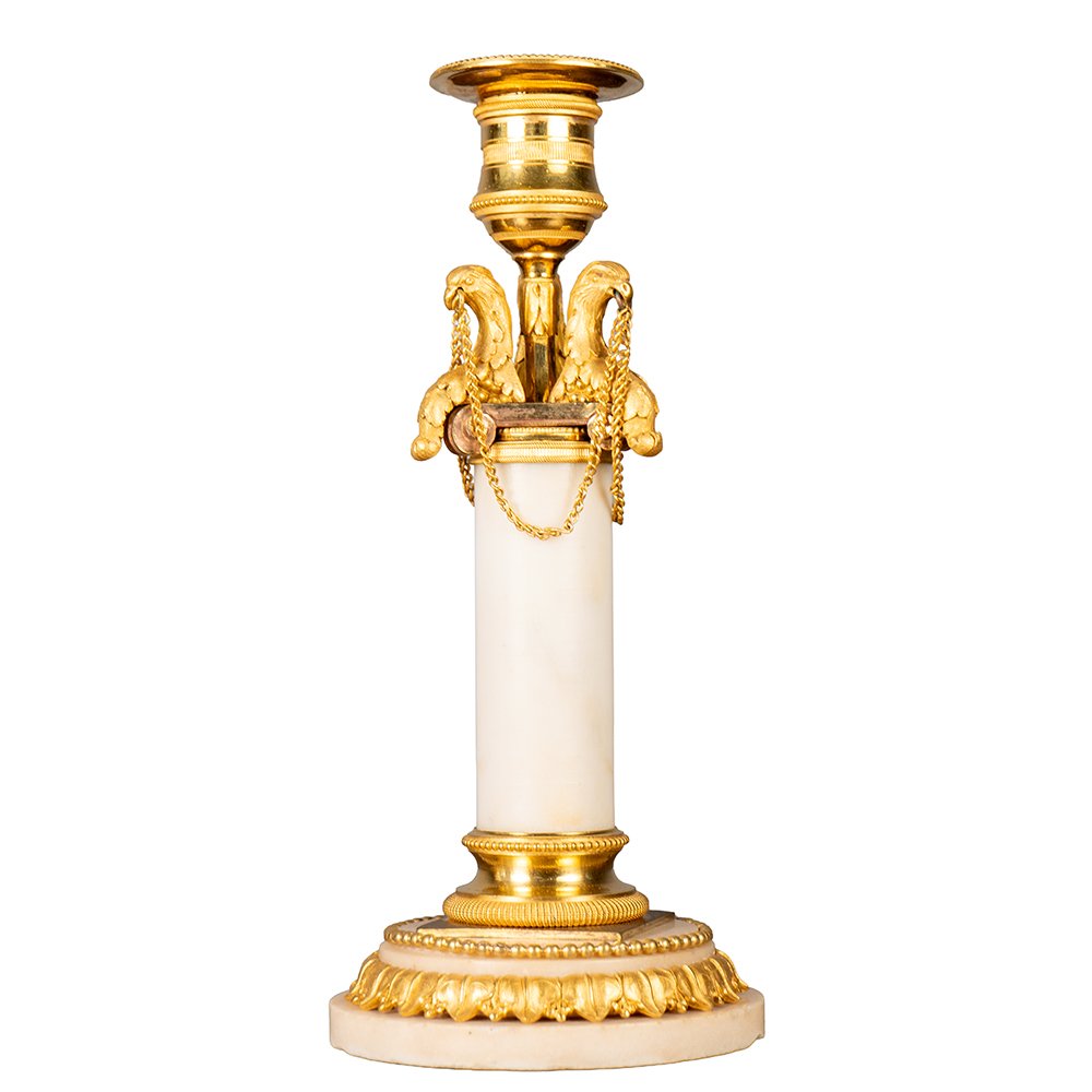 Paire de candélabres Louis XVI-photo-3