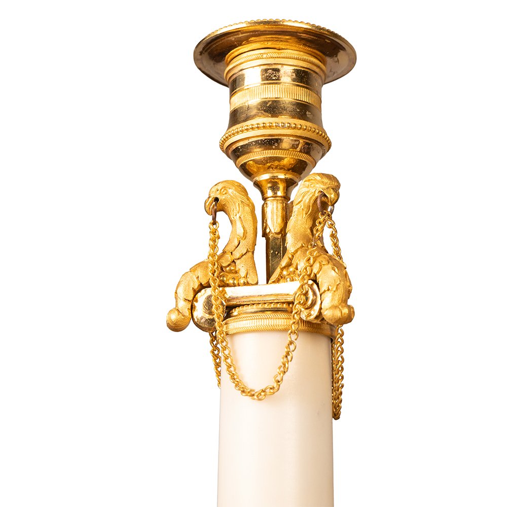 Paire de candélabres Louis XVI-photo-4