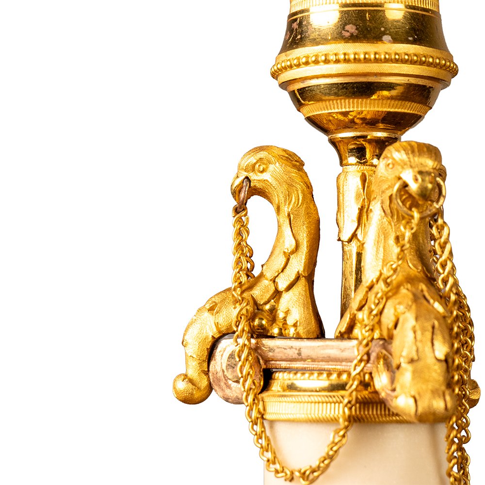 Paire de candélabres Louis XVI-photo-1