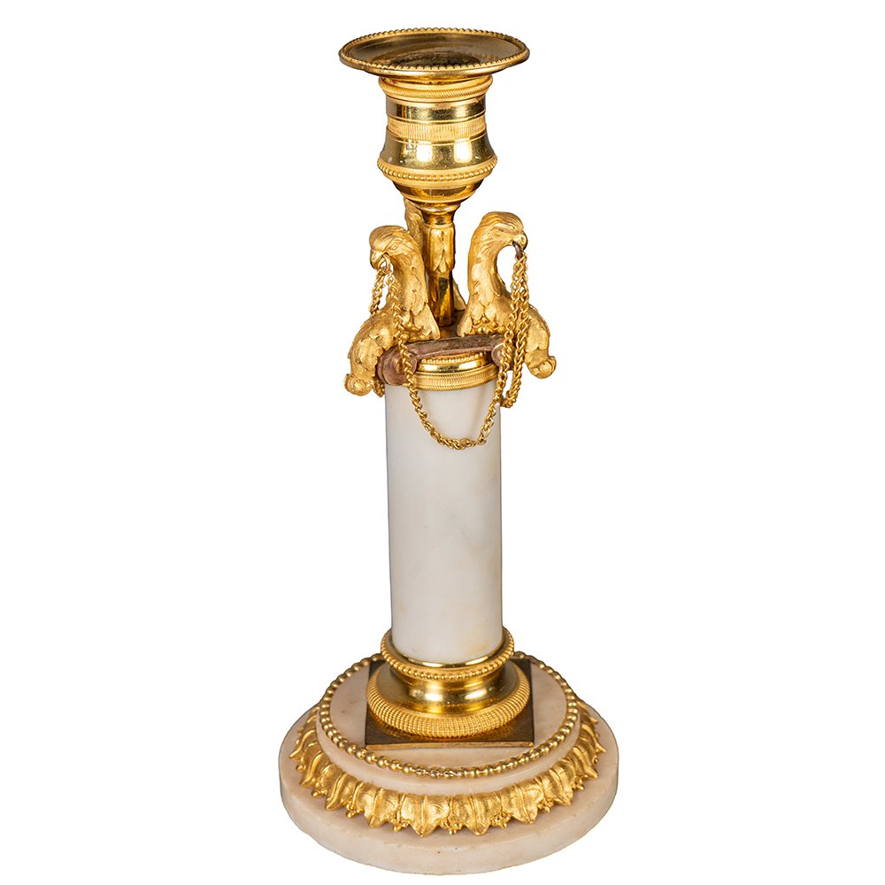 Paire de candélabres Louis XVI-photo-4