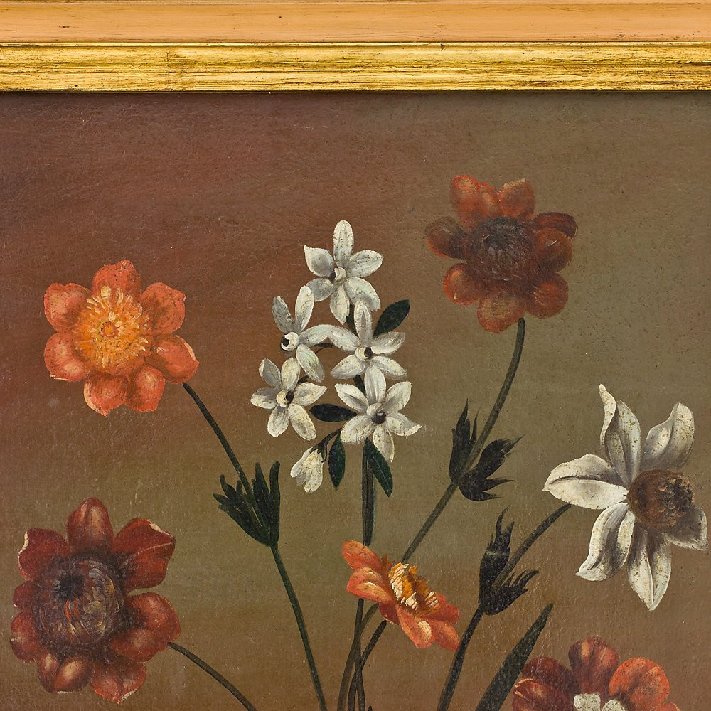 Paire de tableaux représentant deux natures mortes-photo-2