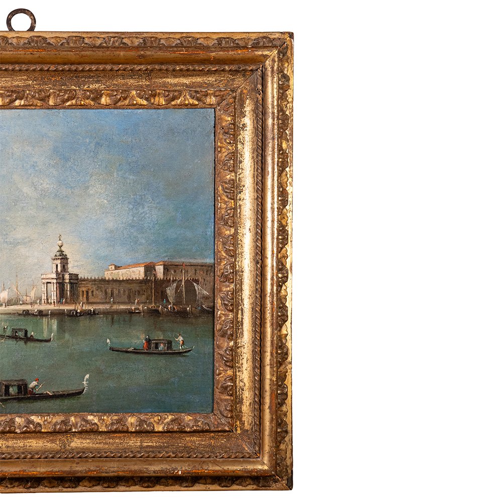 Tableau représentant « La Punta della Dogana » - Giacomo Guardi-photo-3