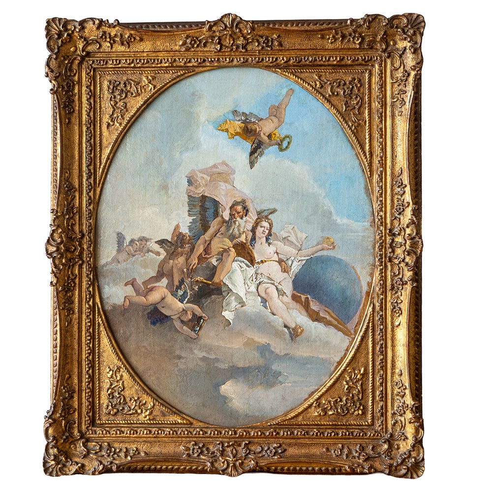 Esquisse représentant l'Allégorie du Temps et de la Vérité - Jacopo Guarana-photo-4