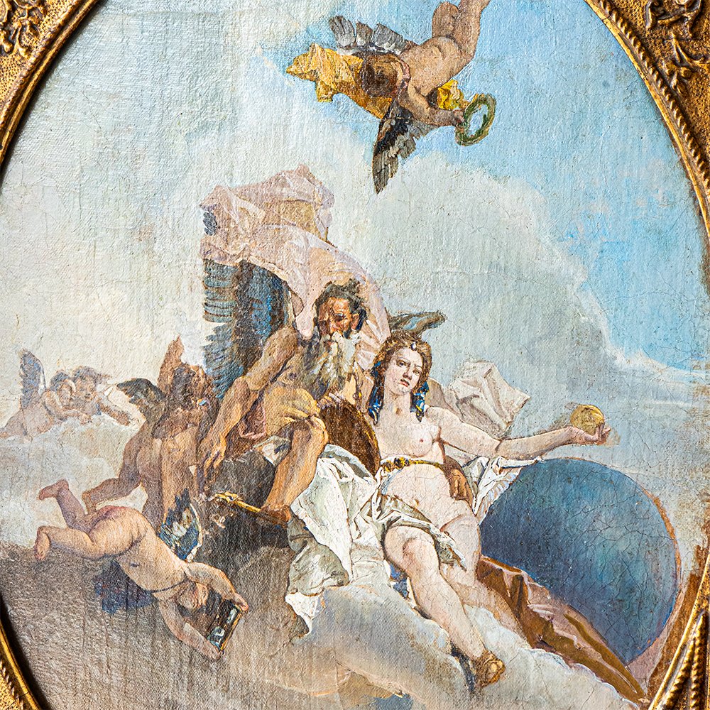 Esquisse représentant l'Allégorie du Temps et de la Vérité - Jacopo Guarana-photo-1