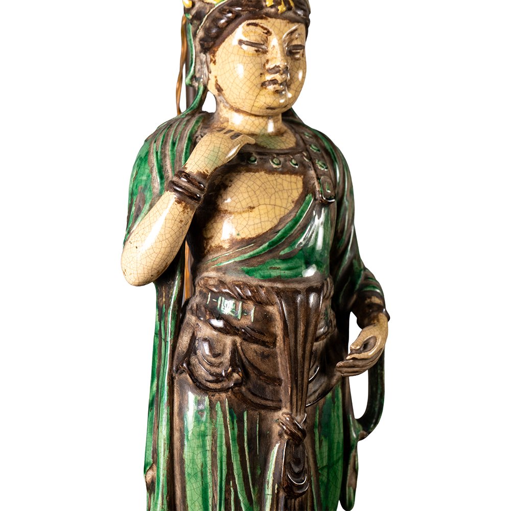 A Pair Of Lamps Depicting Bodhisattvas-photo-4