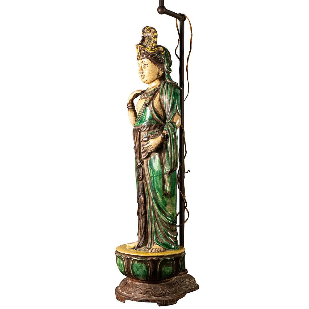 A Pair Of Lamps Depicting Bodhisattvas-photo-6