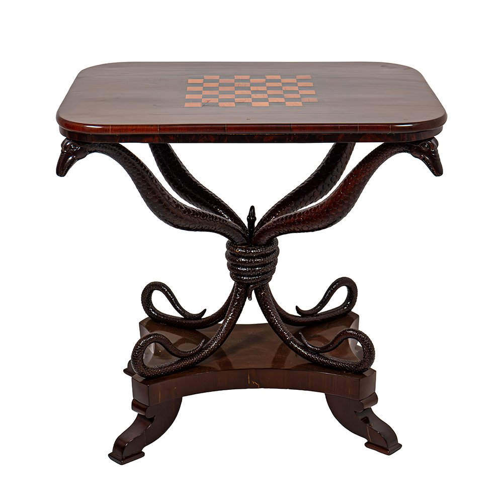 Extremely Rare Coffee Table With A Chessboard-photo-1