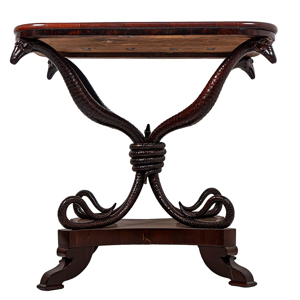 Extremely Rare Coffee Table With A Chessboard-photo-3