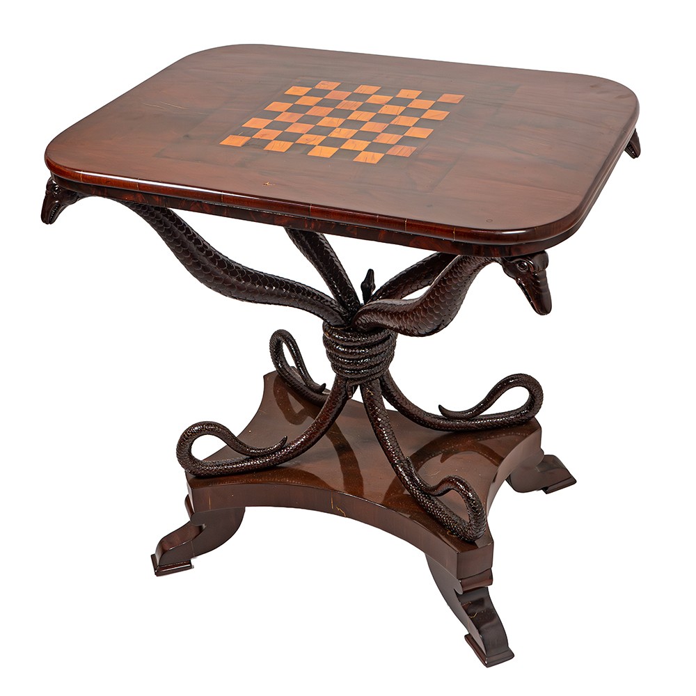 Extremely Rare Coffee Table With A Chessboard