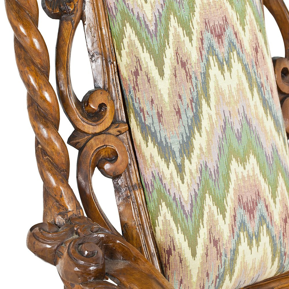 Paire de fauteuils Louis XIII-photo-2
