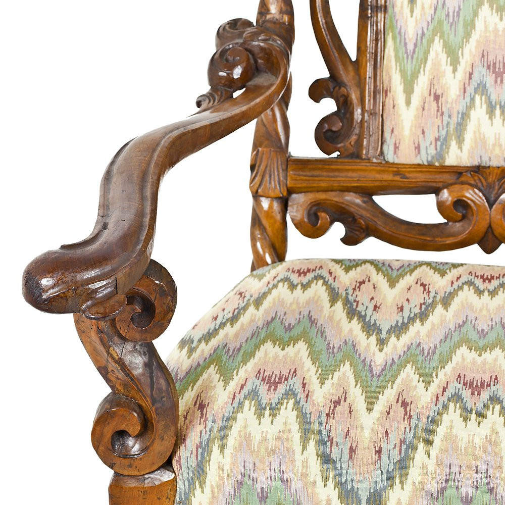 Paire de fauteuils Louis XIII-photo-3