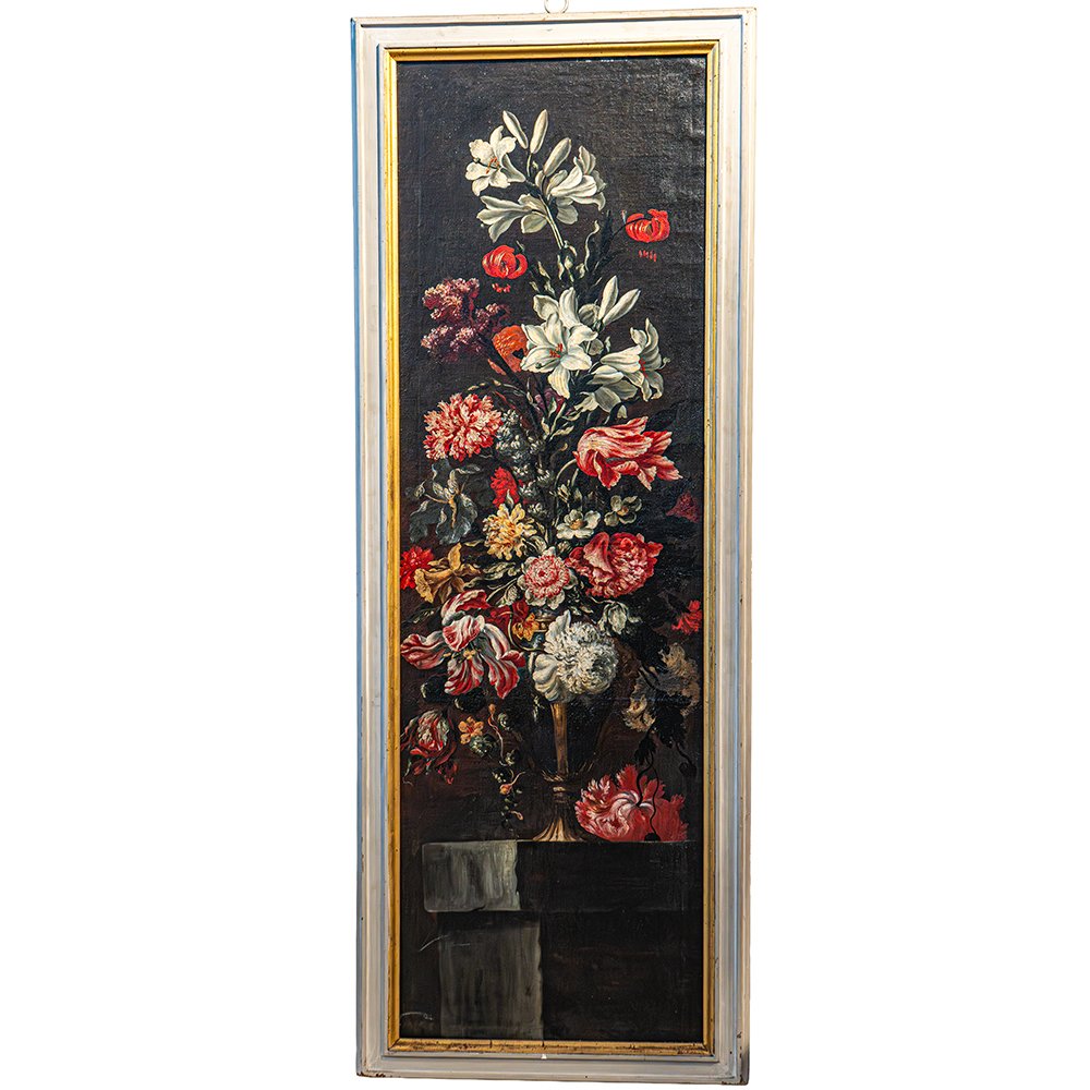 Pair Of “vases With Flowers” - Laura Bernasconi, Known As “laura Dei Fiori”-photo-2
