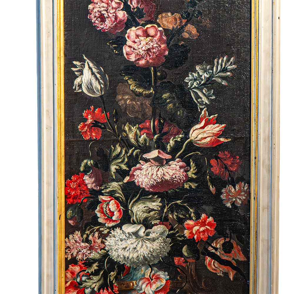 Pair Of “vases With Flowers” - Laura Bernasconi, Known As “laura Dei Fiori”-photo-1