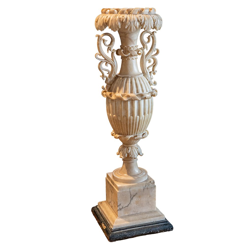 Paire de vases en albâtre-photo-6