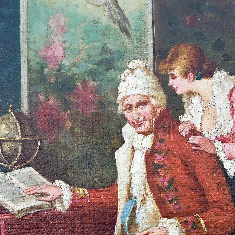 Pair Of Neoclassical Paintings With Gilded Frames – Angelo Maestri-photo-2