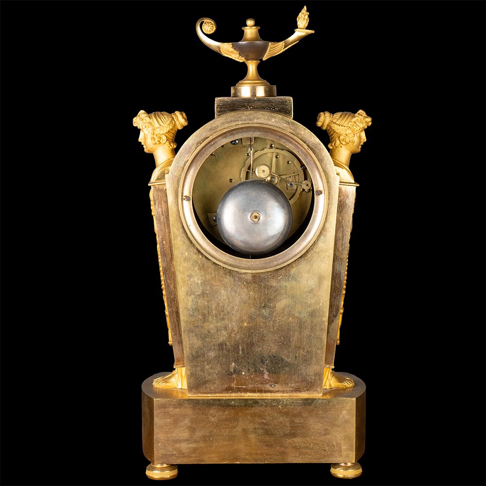 Chiseled And Gilded Bronze Clock-photo-6