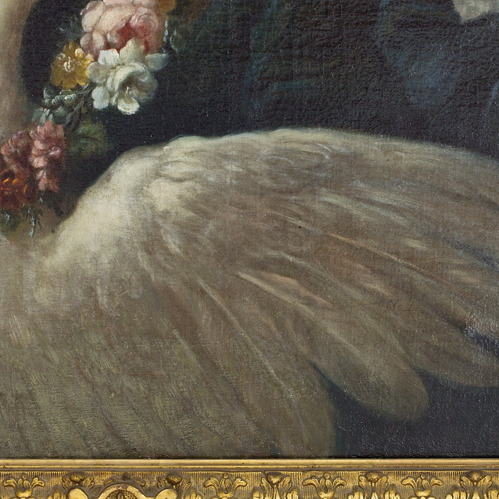 Portrait Of The Ballerina Santina Olivieri, Known As "la Reggiana," In The Role Of Leda – Antoine Pesne-photo-2