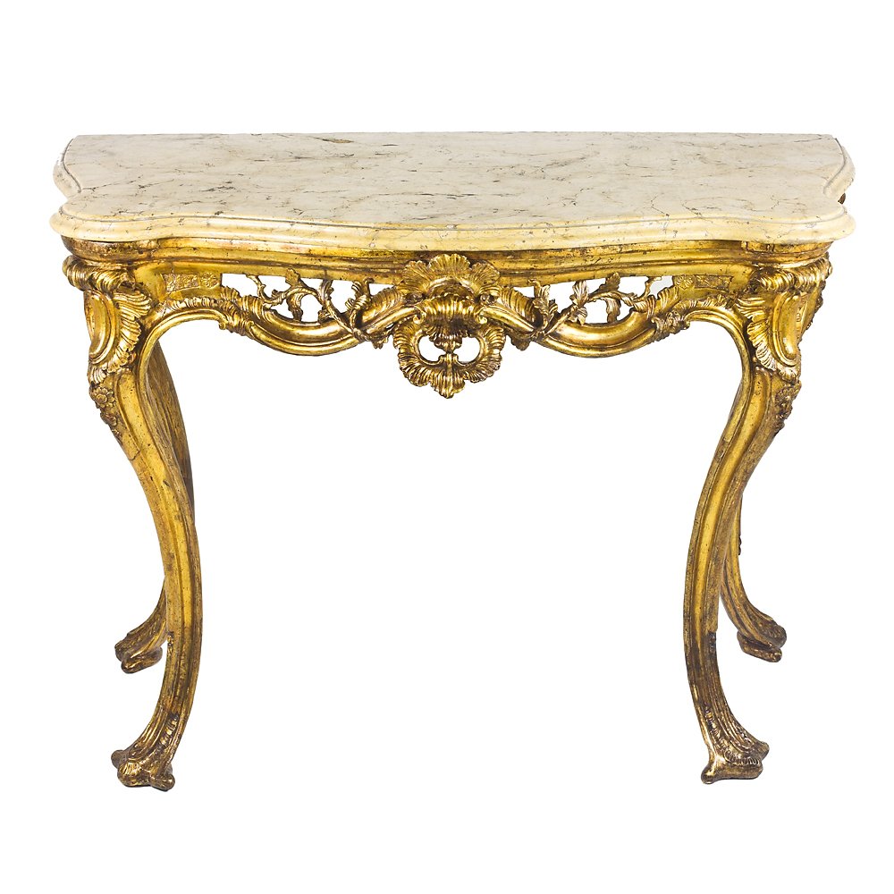 Paire de consoles Louis XV de Naples-photo-3