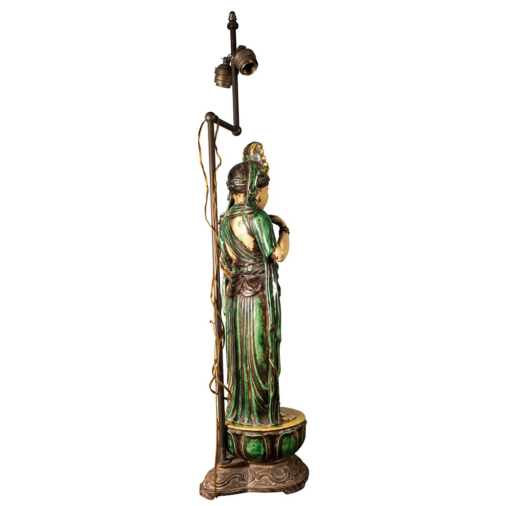 Pair Of Lamps Depicting Bodhisattvas-photo-4