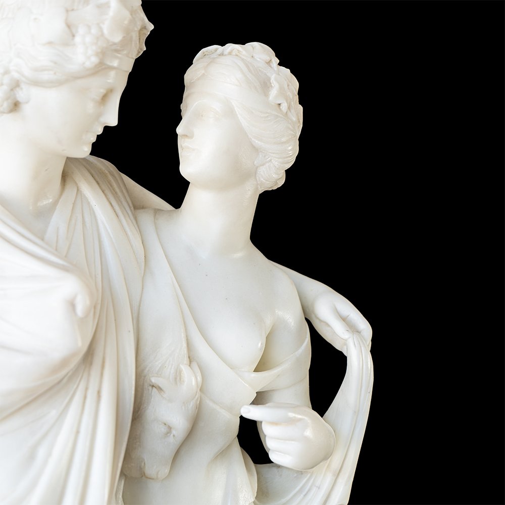 Neoclassical Sculpture Depicting Bacchus And Ariadne-photo-3