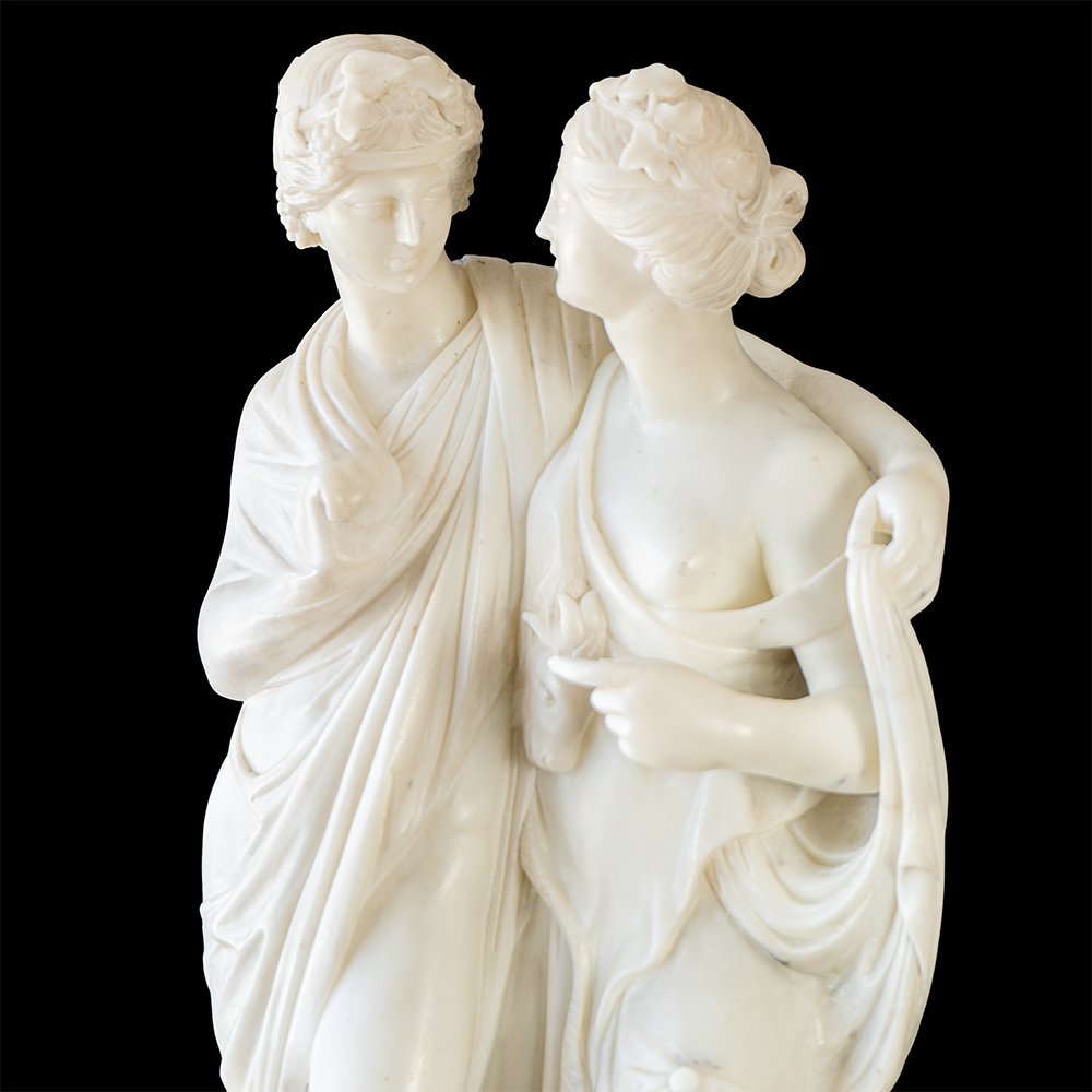 Neoclassical Sculpture Depicting Bacchus And Ariadne-photo-1