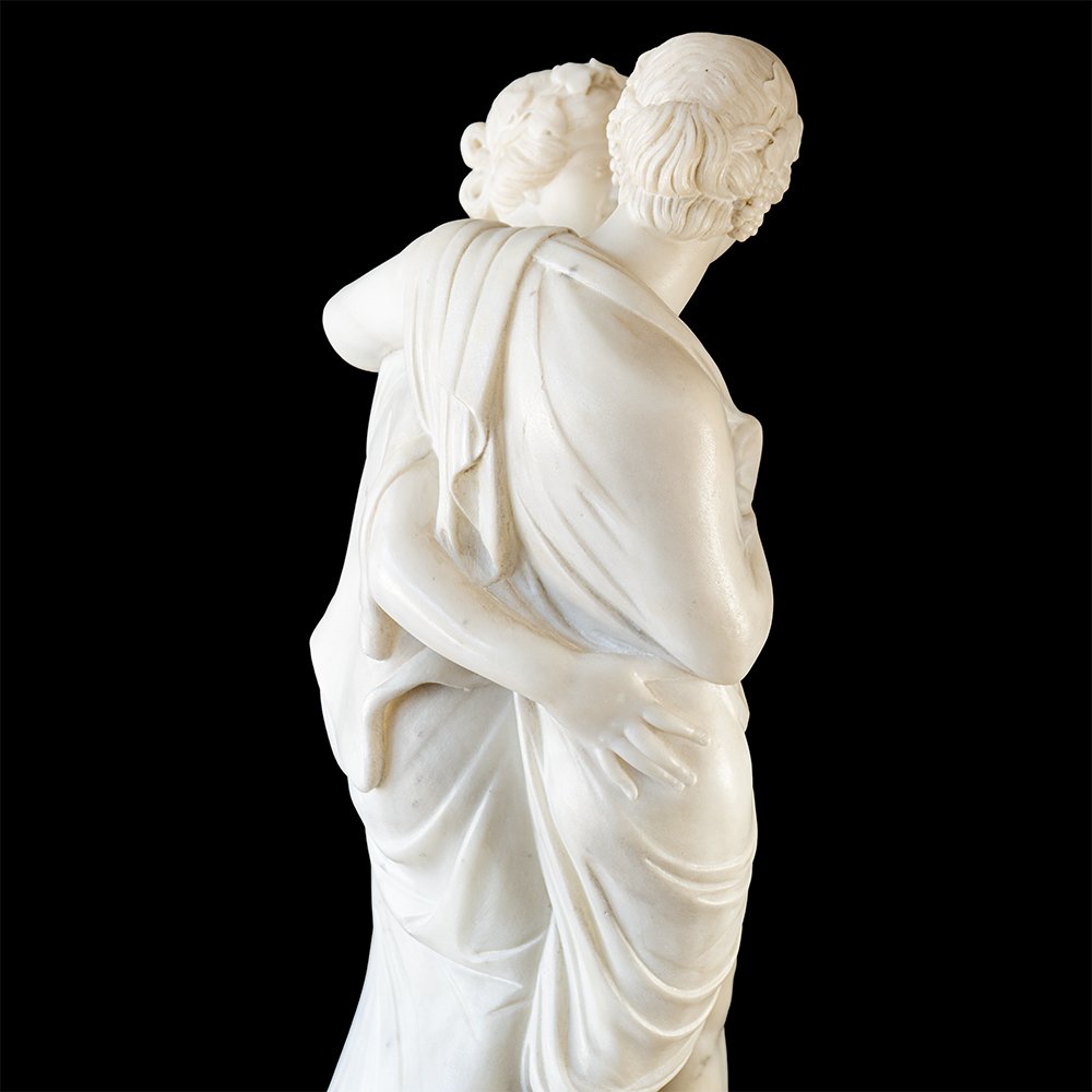Neoclassical Sculpture Depicting Bacchus And Ariadne-photo-5
