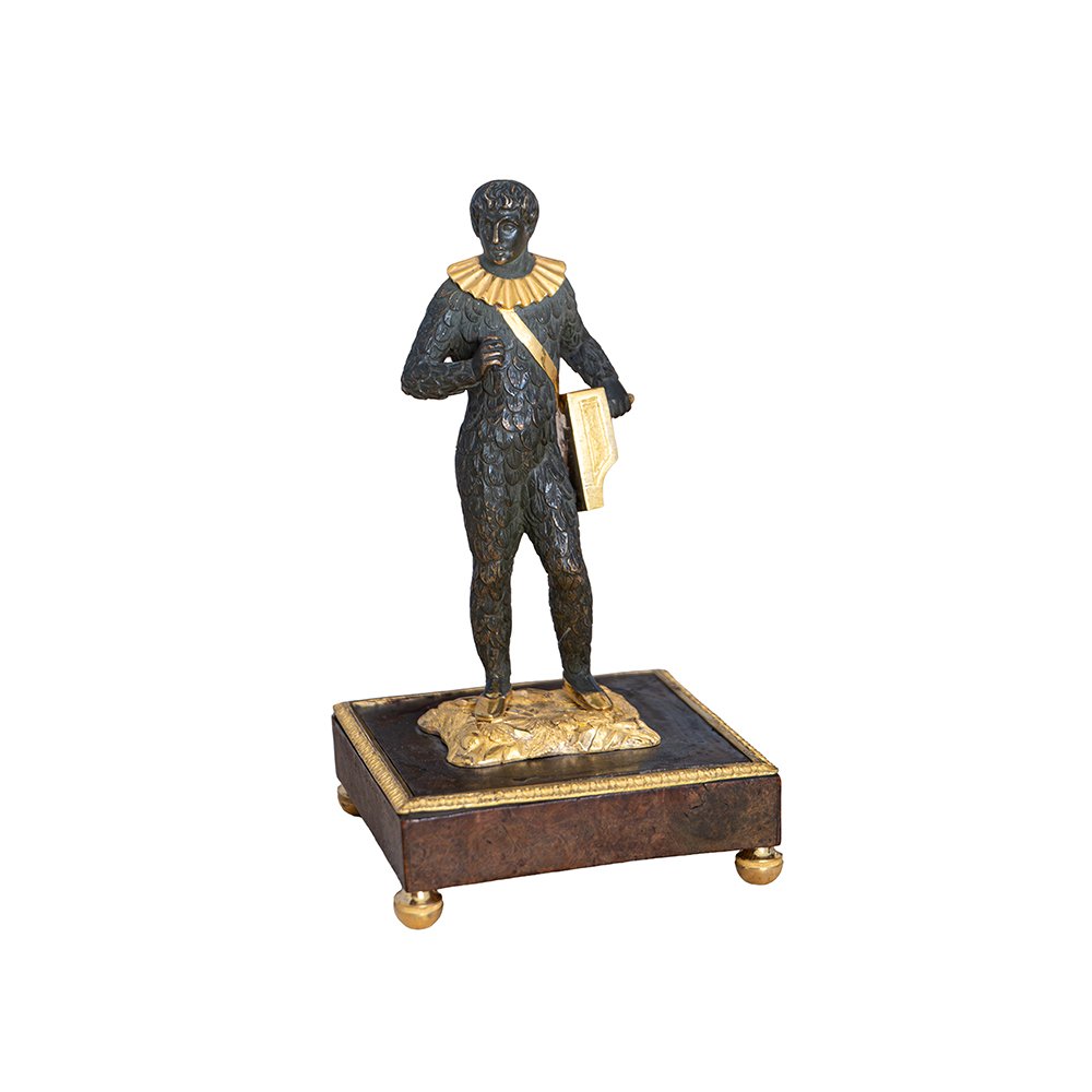 Paire de statuettes représentant Papageno et Monostatos de La Flûte enchantée de W. A. ​​Mozart-photo-2