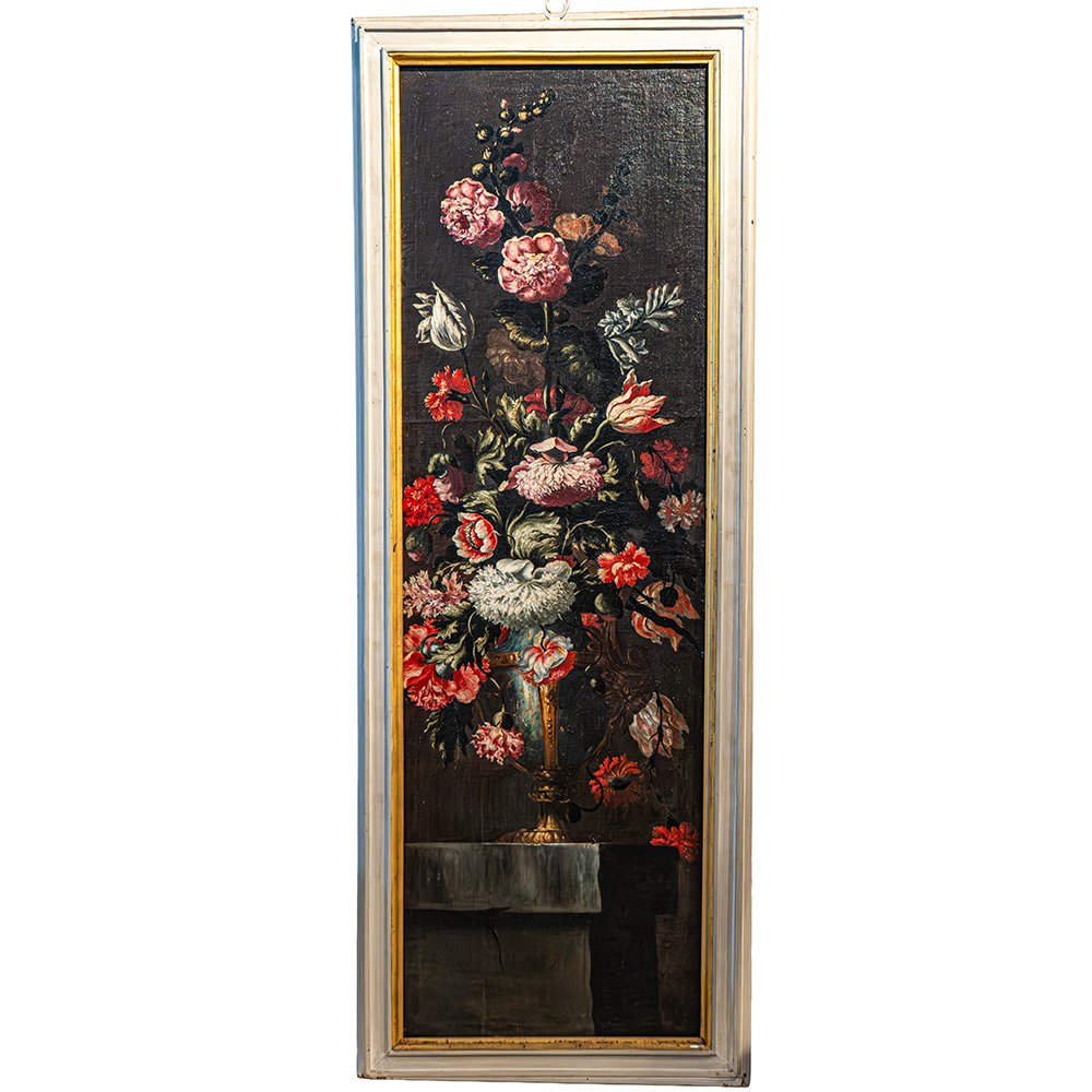 Paire de « Vases aux fleurs » - Laura Bernasconi, dite « Laura dei Fiori »-photo-2