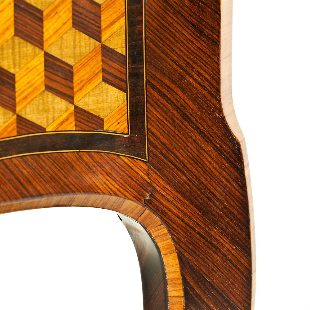 Marquetry-inlaid Desk With Gilded Bronze Accents-photo-3