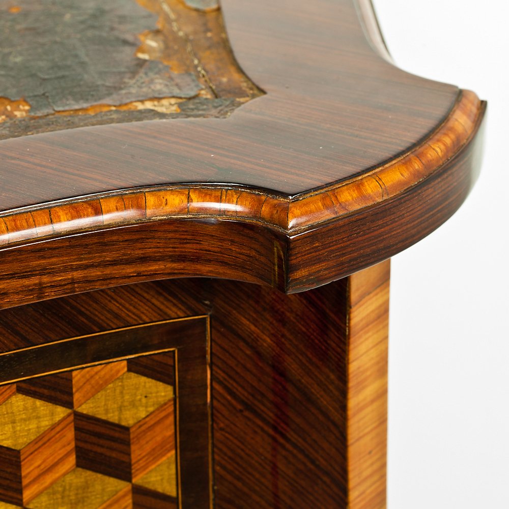 Marquetry-inlaid Desk With Gilded Bronze Accents-photo-4