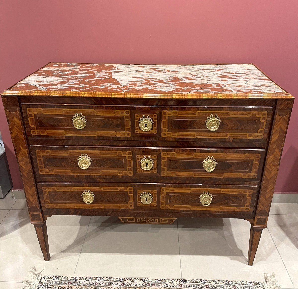 Louis XVI-style Chest Of Drawers, "sicilia"
