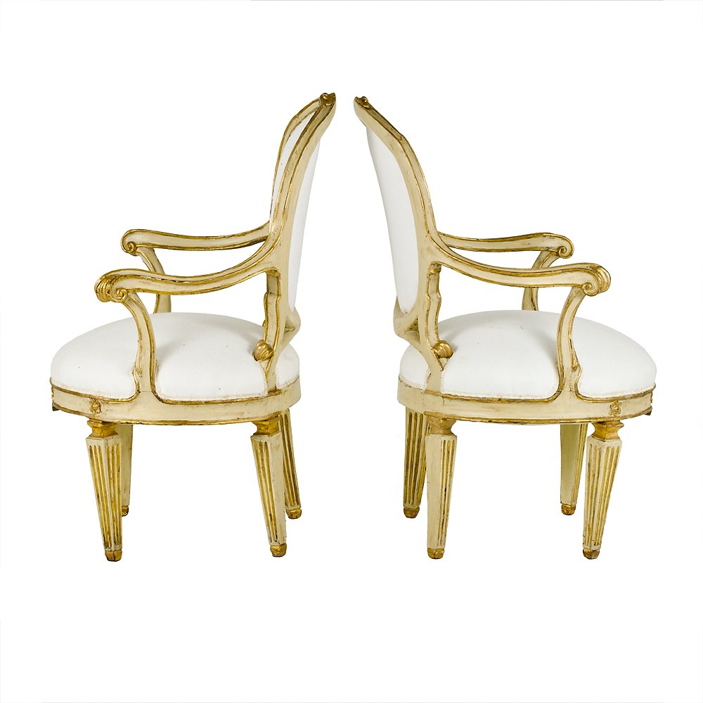 Paire de fauteuils Louis XVI-photo-3