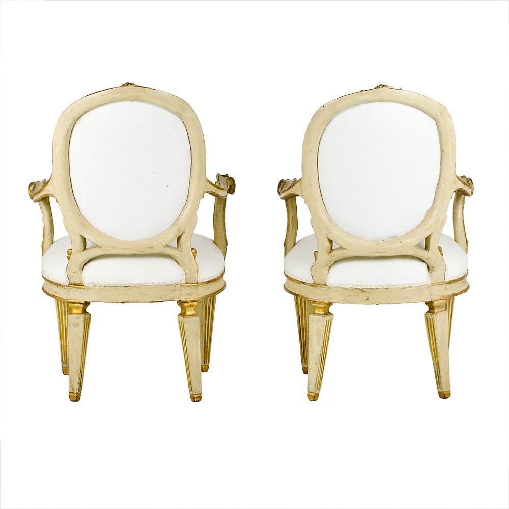 Paire de fauteuils Louis XVI-photo-4