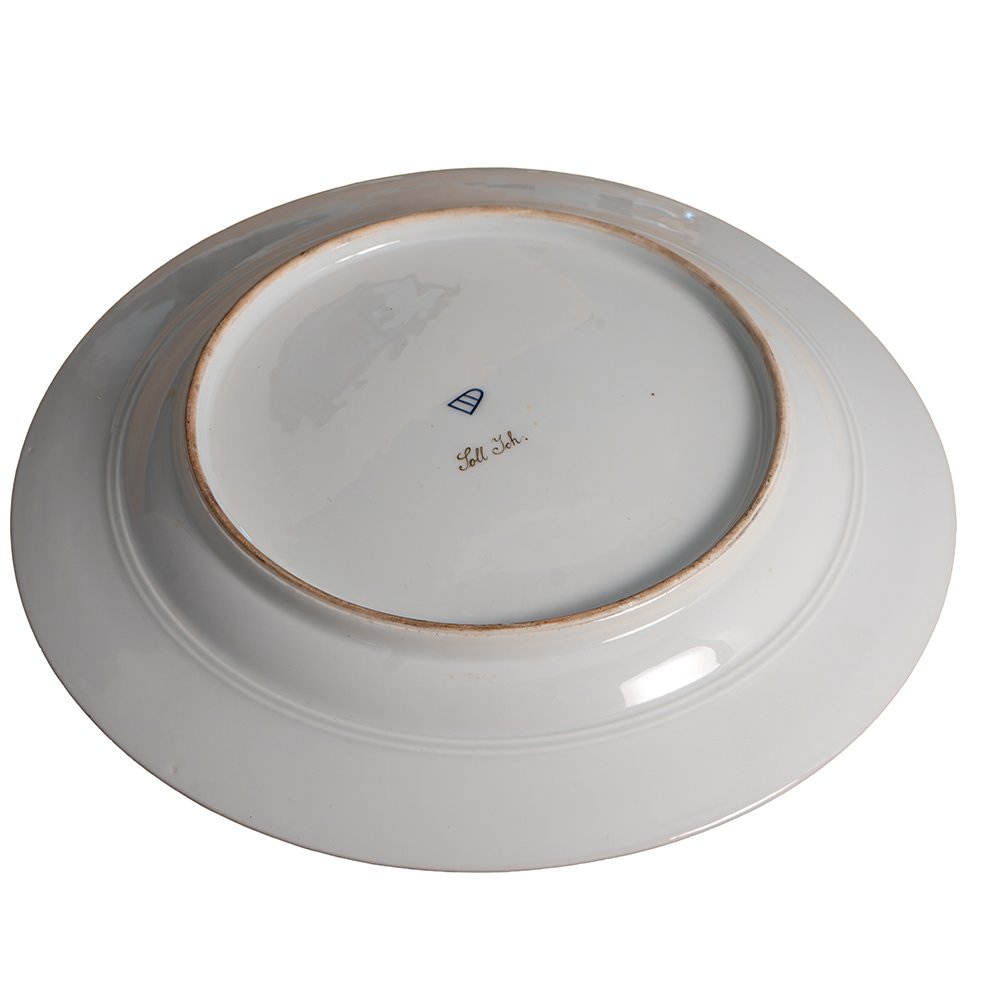 Assiette en porcelaine peinte-photo-6