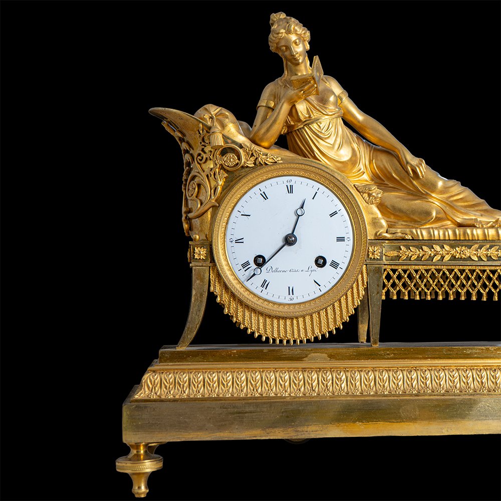 Table Clock Depicting “the Reader”-photo-4